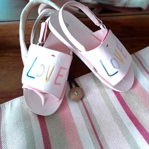 Blush 'Love' Sandals, 7